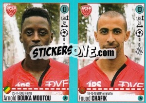 Sticker Arnold Bouka Moutou / Fouad Chafik - FOOT 2016-2017 n. 192 - Panini