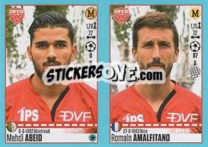Sticker Mehdi Abeid / Romain Amalfitano - FOOT 2016-2017 n. 198 - Panini