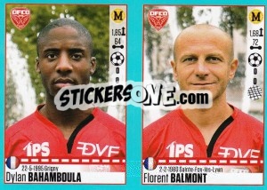 Sticker Dylan Bahamboula / Florent Balmont - FOOT 2016-2017 n. 200 - Panini