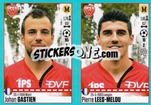 Sticker Johan Gastien / Pierre Lees-Melou - FOOT 2016-2017 n. 204 - Panini