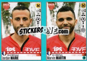 Sticker Jordan Marie / Marvin Martin - FOOT 2016-2017 n. 206 - Panini