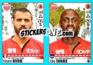 Sticker Yohann Rivière / Júlio Tavares - FOOT 2016-2017 n. 210 - Panini