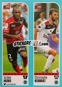 Sticker Jordan Ikoko / Christophe Kerbrat - FOOT 2016-2017 - Panini