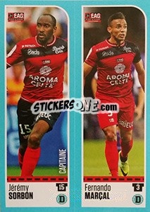Sticker Jérémy Sorbon - Fernando Marçal - FOOT 2016-2017 n. 222 - Panini
