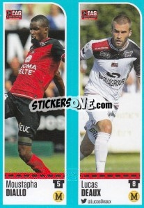 Sticker Moustapha Diallo / Lucas Deaux - FOOT 2016-2017 n. 224 - Panini