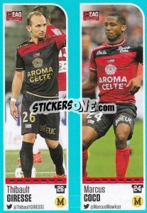 Sticker Thibault Giresse / Marcus Coco - FOOT 2016-2017 n. 226 - Panini