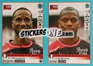 Sticker Benjamin Angoua / Jordan Ikoko - FOOT 2016-2017 - Panini