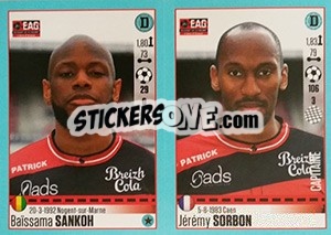 Sticker Baïssama Sankoh / Jérémy Sorbon - FOOT 2016-2017 - Panini