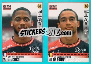 Sticker Marcus Coco / Nill De Pauw - FOOT 2016-2017 n. 242 - Panini