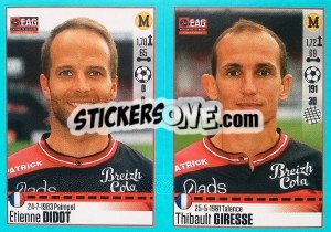 Sticker Etienne Didot / Thibault Giresse - FOOT 2016-2017 - Panini