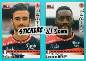 Sticker Sullivan Martinet / Alexandre Mendy - FOOT 2016-2017 n. 250 - Panini