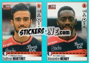 Sticker Sullivan Martinet / Alexandre Mendy - FOOT 2016-2017 - Panini