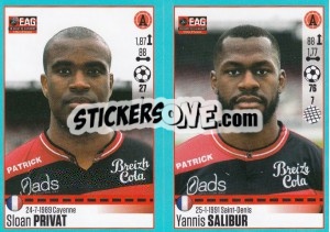 Sticker Sloan Privat / Yannis Salibur - FOOT 2016-2017 n. 252 - Panini