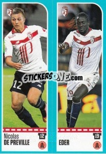 Sticker Nicolas De Preville / Eder - FOOT 2016-2017 n. 270 - Panini
