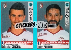 Sticker Sébastien Corchia / Julian Palmieri - FOOT 2016-2017 - Panini