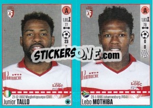 Sticker Junior Tallo / Lebo Mothiba - FOOT 2016-2017 n. 294 - Panini