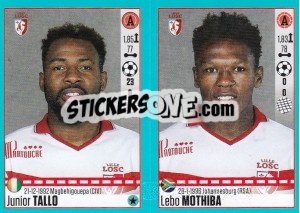 Sticker Junior Tallo / Lebo Mothiba - FOOT 2016-2017 - Panini