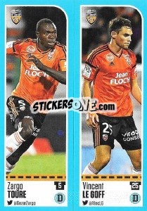 Sticker Zargo Toure / Vincent Le Goff - FOOT 2016-2017 n. 306 - Panini