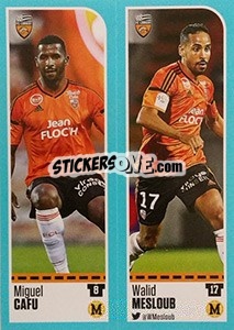 Sticker Miguel Cafu / Walid Mesloub - FOOT 2016-2017 n. 308 - Panini