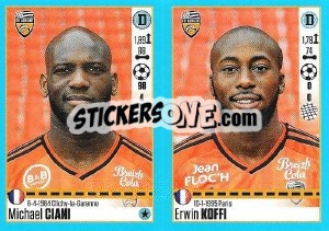 Sticker Michael Ciani / Erwin Koffi - FOOT 2016-2017 - Panini