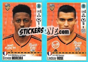 Figurina Steven Moreira / Lindsay Rose - FOOT 2016-2017 n. 320 - Panini