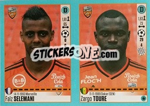 Cromo Faïz Selemani / Zargo Toure - FOOT 2016-2017 - Panini