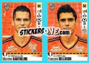 Cromo Maxime Barthelme / François Bellugou - FOOT 2016-2017 n. 324 - Panini