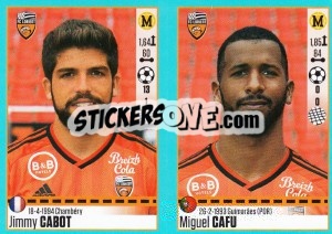 Sticker Jimmy Cabot / Miguel Cafu - FOOT 2016-2017 n. 326 - Panini