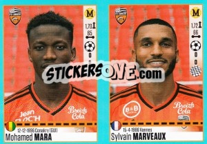 Sticker Mohamed Mara / Sylvain Marveaux - FOOT 2016-2017 n. 328 - Panini