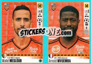 Figurina Walid Mesloub / Arnold Mvuemba - FOOT 2016-2017 - Panini