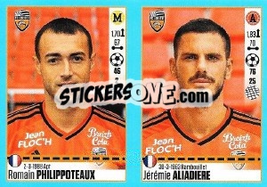 Figurina Romain Philippoteaux / Jérémie Aliadiere - FOOT 2016-2017 - Panini