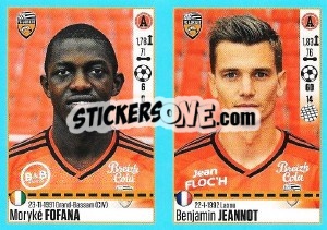 Cromo Moryké Fofana / Benjamin Jeannot - FOOT 2016-2017 - Panini