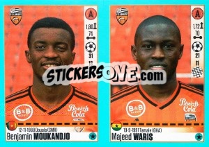 Sticker Benjamin Moukandjo / Majeed Waris - FOOT 2016-2017 n. 336 - Panini