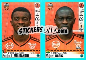 Sticker Benjamin Moukandjo / Majeed Waris - FOOT 2016-2017 - Panini