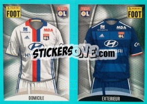 Sticker Lyon Maillot Domicile - Maillot Extérieur