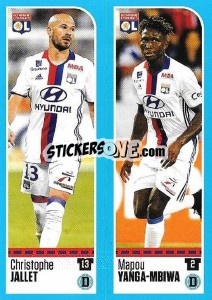 Sticker Christophe Jallet / Mapou Yanga-Mbiwa - FOOT 2016-2017 n. 346 - Panini