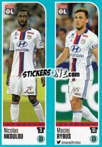 Sticker Nicolas Nkoulou / Maciej Rybus - FOOT 2016-2017 n. 348 - Panini