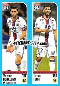 Sticker Maxime Gonalons / Jordan Ferri - FOOT 2016-2017 n. 350 - Panini