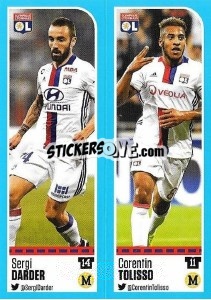 Figurina Sergi Darder / Corentin Tolisso - FOOT 2016-2017 - Panini