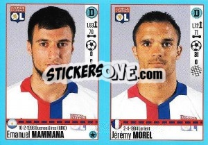 Sticker Emanuel Mammana / Jérémy Morel - FOOT 2016-2017 - Panini