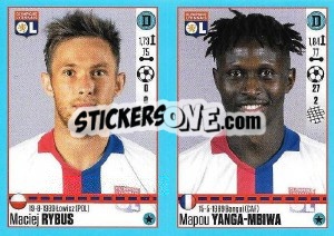 Sticker Maciej Rybus / Mapou Yanga-Mbiwa - FOOT 2016-2017 n. 364 - Panini