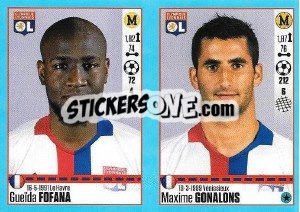 Sticker Gueïda Fofana / Maxime Gonalons - FOOT 2016-2017 n. 368 - Panini