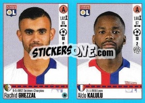 Cromo Rachid Ghezzal / Aldo Kalulu - FOOT 2016-2017 - Panini