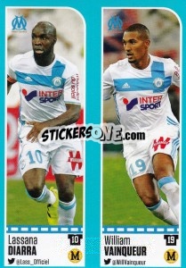 Sticker Lassana Diarra / William Vainqueur - FOOT 2016-2017 - Panini