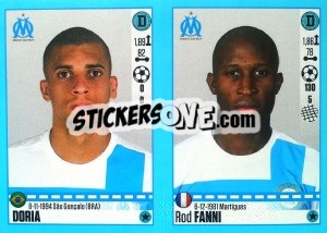 Cromo Doria / Rod Fanni - FOOT 2016-2017 - Panini