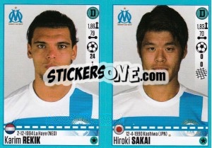 Sticker Karim Rekik / Hiroki Sakai - FOOT 2016-2017 n. 406 - Panini
