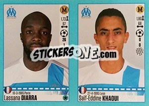 Sticker Lassana Diarra / Saïf-Eddine Khaoui - FOOT 2016-2017 - Panini