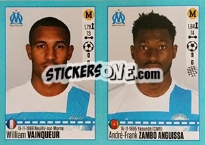 Sticker William Vainqueur / André-Frank Zambo Anguissa - FOOT 2016-2017 n. 414 - Panini