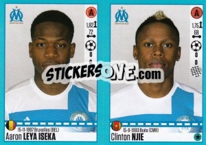 Sticker Aaron Leya Iseka / Clinton Njie - FOOT 2016-2017 n. 418 - Panini