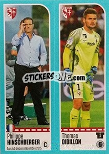 Sticker Philippe Hinschberger / Thomas Didillon - FOOT 2016-2017 n. 428 - Panini
